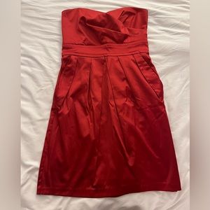 Best little red dress ever! Strapless red dress, size 6